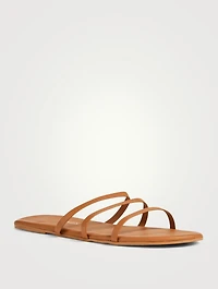 Emma Leather Slide Sandals