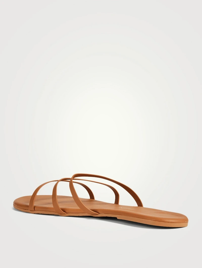 Emma Leather Slide Sandals