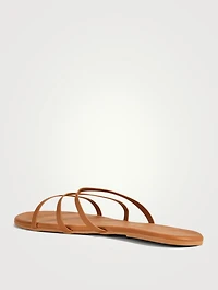 Emma Leather Slide Sandals