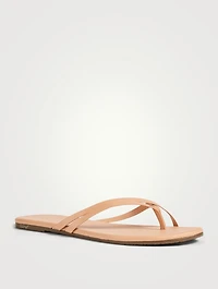 Liri Leather Crisscross Thong Sandals