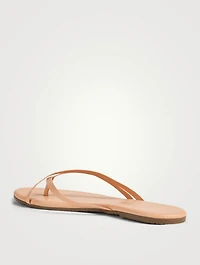 Liri Leather Crisscross Thong Sandals