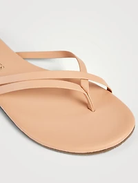 Liri Leather Crisscross Thong Sandals