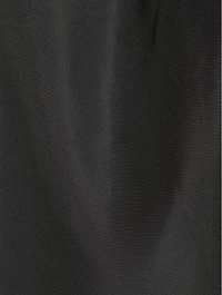 Ruffled Neck Taffeta Top
