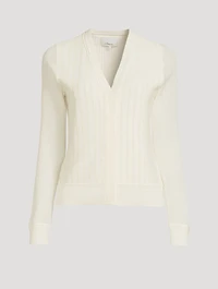 Crepe Cotton Lace Cardigan