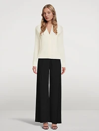 Crepe Cotton Lace Cardigan