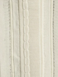 Crepe Cotton Lace Cardigan