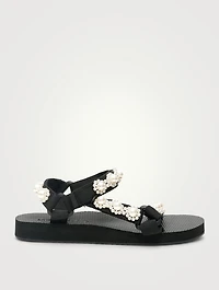 Trekky Sandals With Pearls