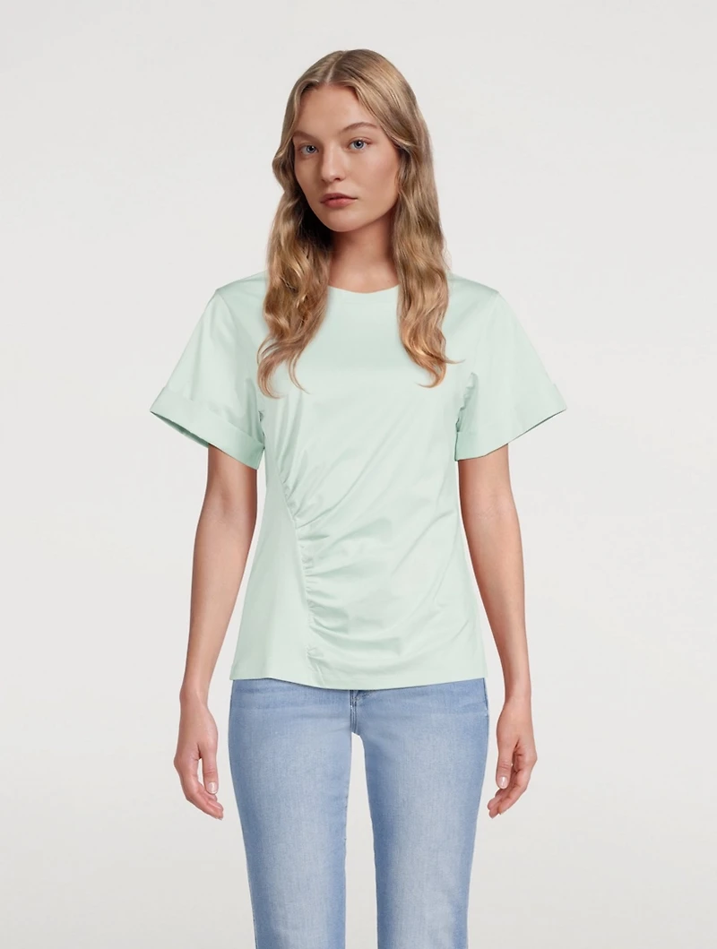 Gathered Jersey T-Shirt