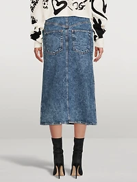 Toria Denim Midi Skirt