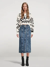 Toria Denim Midi Skirt