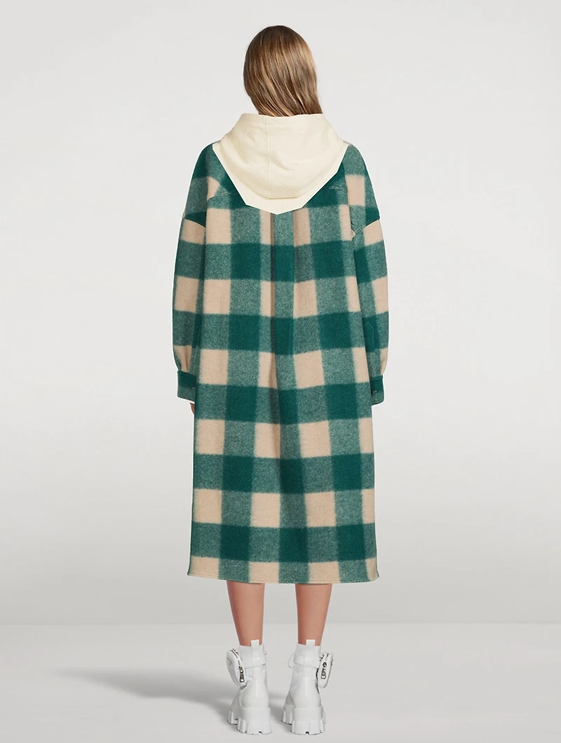 Fontizi Long Shirt Jacket Plaid