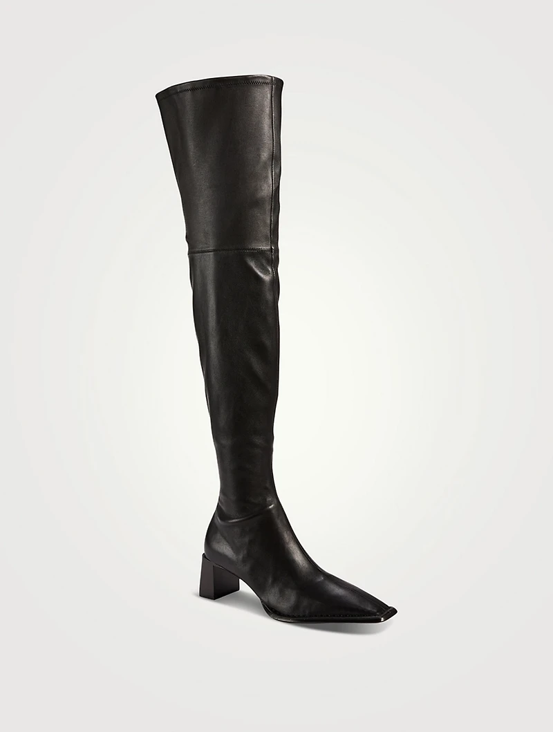 Aldrich Leather Thigh-High Boots