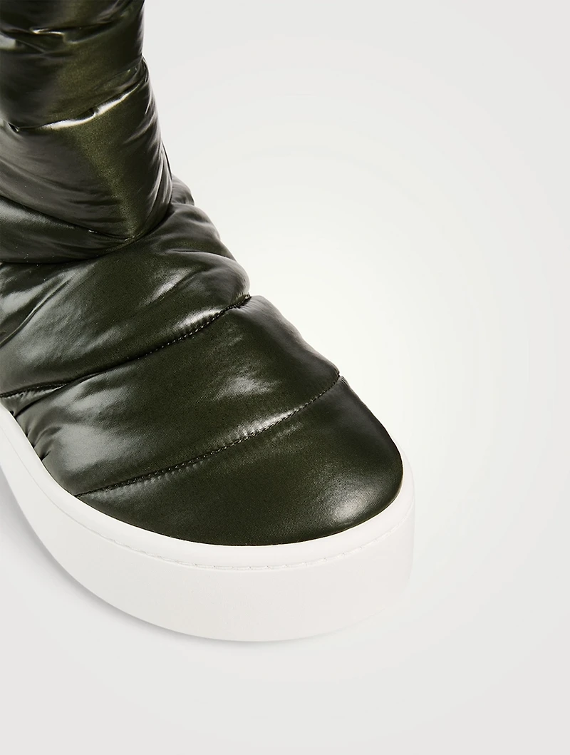 Puffer Nylon Ankle Boots