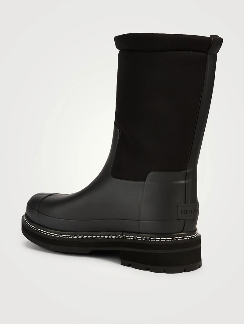Refined Roll-Top Sherpa-Lined Rubber Boots