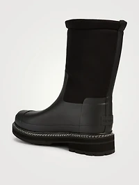 Refined Roll-Top Sherpa-Lined Rubber Boots