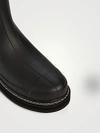 Refined Roll-Top Sherpa-Lined Rubber Boots