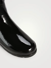Refined Quilted Gloss Rain Boots