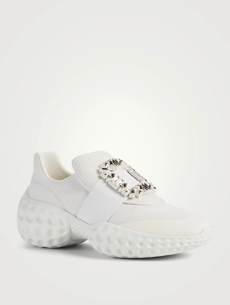 Viv' Run Strass Buckle Neoprene Sneakers