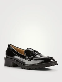 Deanna Leather Loafers With Crystals