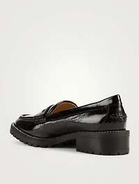 Deanna Leather Loafers With Crystals
