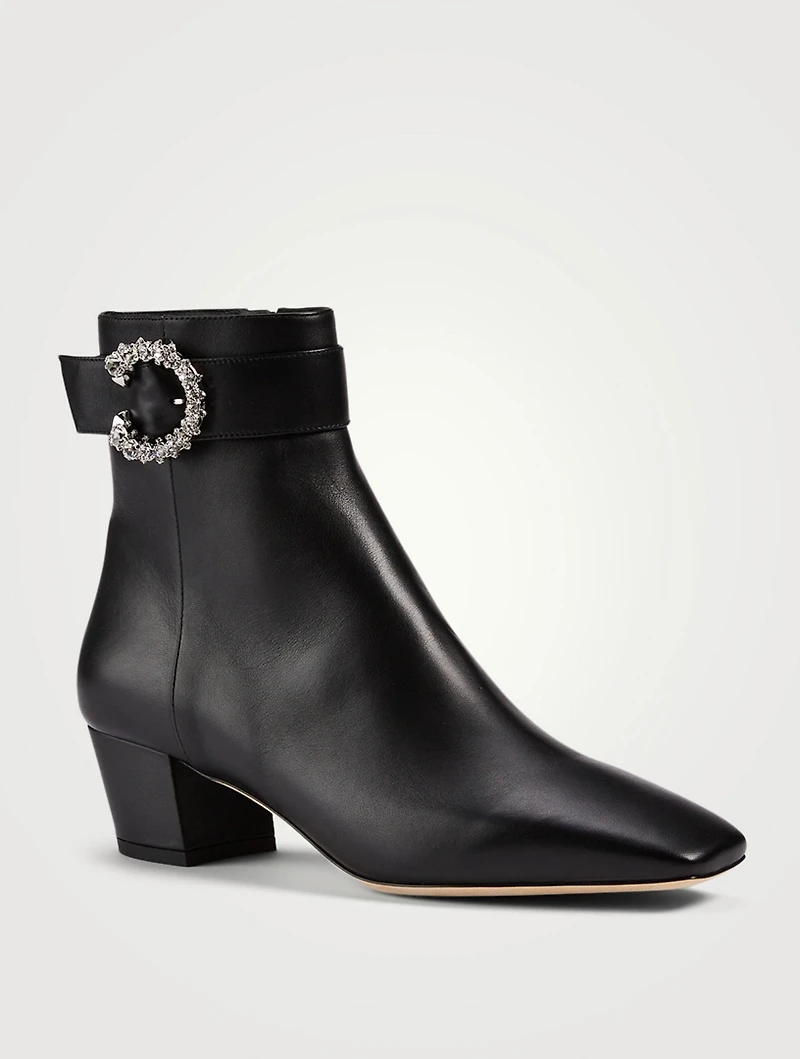 Myan 45 Leather Heeled Ankle Boots