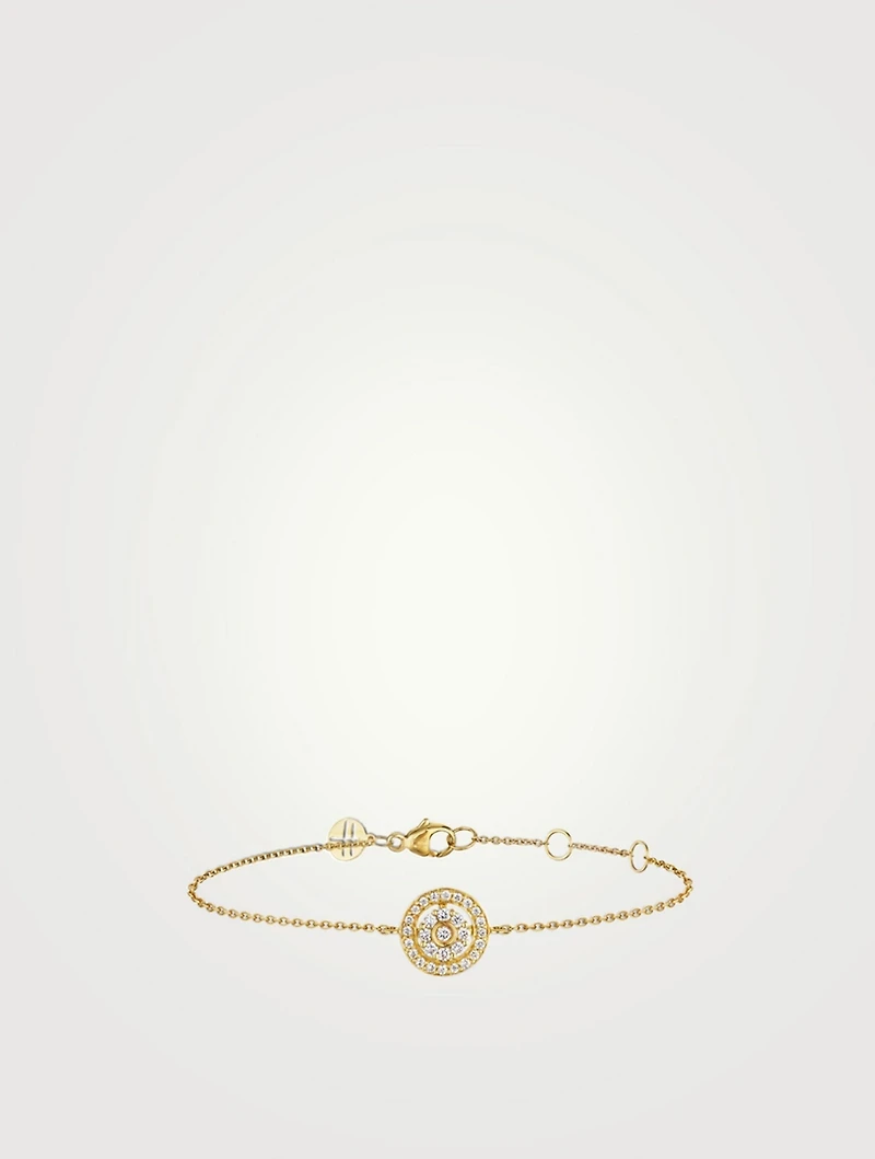 Diamond Flower 18K Gold Bracelet With Diamonds