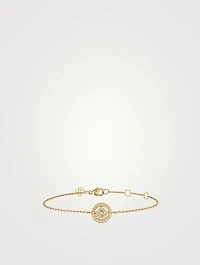 Diamond Flower 18K Gold Bracelet With Diamonds