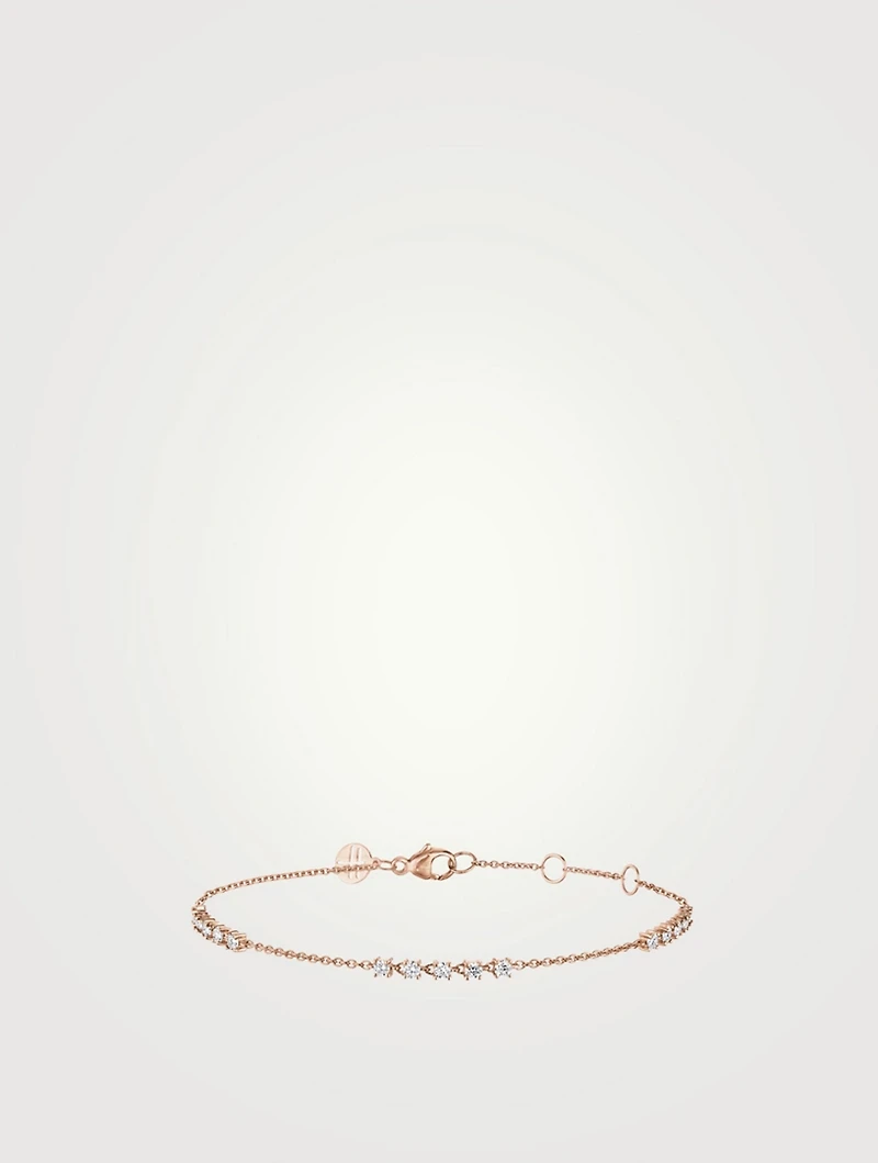 Bestow 18K Rose Gold Bracelet With Diamonds