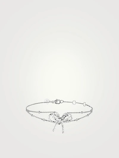 Romance 18K Gold Ribbon Bracelet With Diamonds