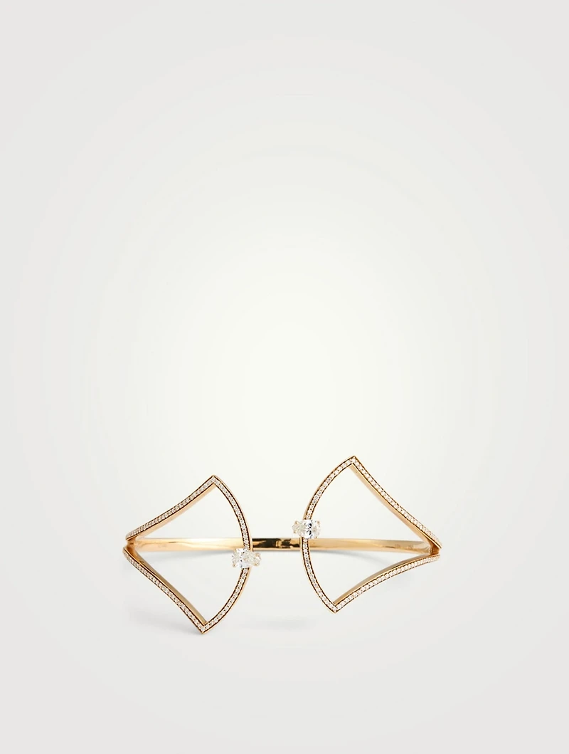 Spectrum 18K Gold Bracelet With Diamonds
