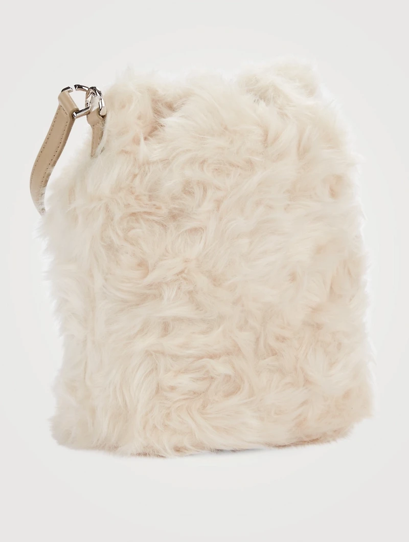 4G Faux Fur Bucket Bag