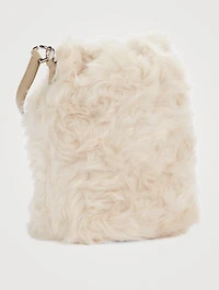 4G Faux Fur Bucket Bag