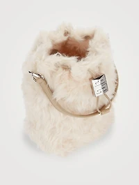 4G Faux Fur Bucket Bag