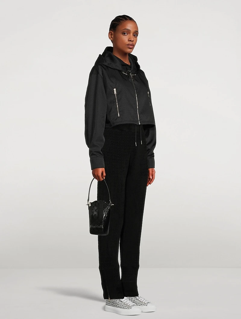 Mini Antigona Vertical Embossed Leather Crossbody Chain Bag