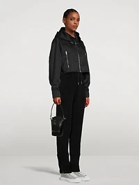 Mini Antigona Vertical Embossed Leather Crossbody Chain Bag