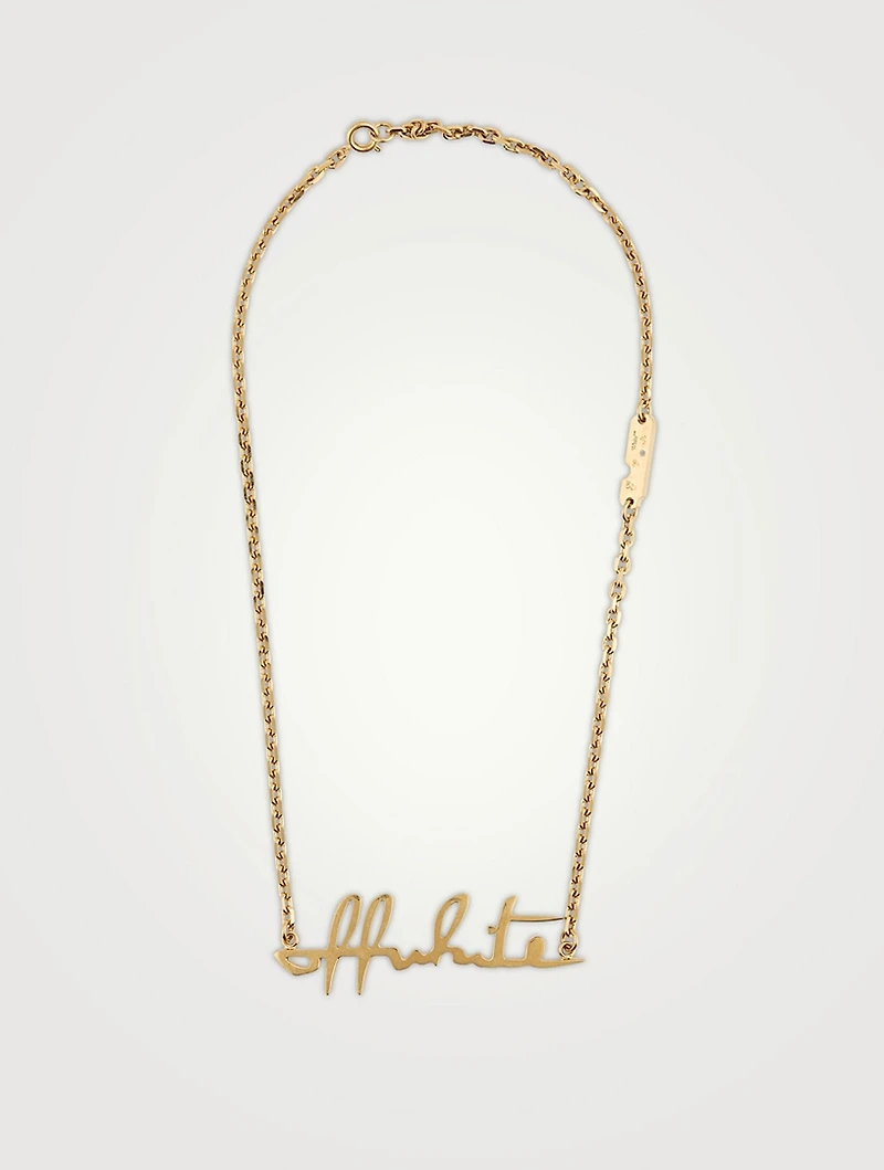Metal Logo Necklace