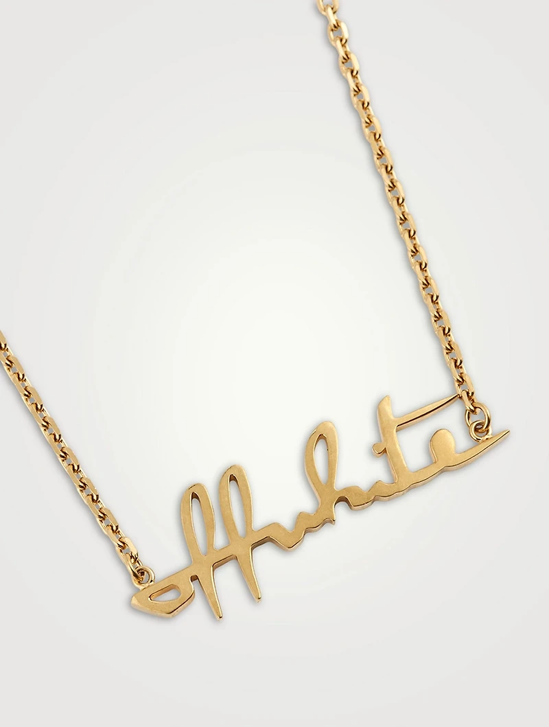 Metal Logo Necklace
