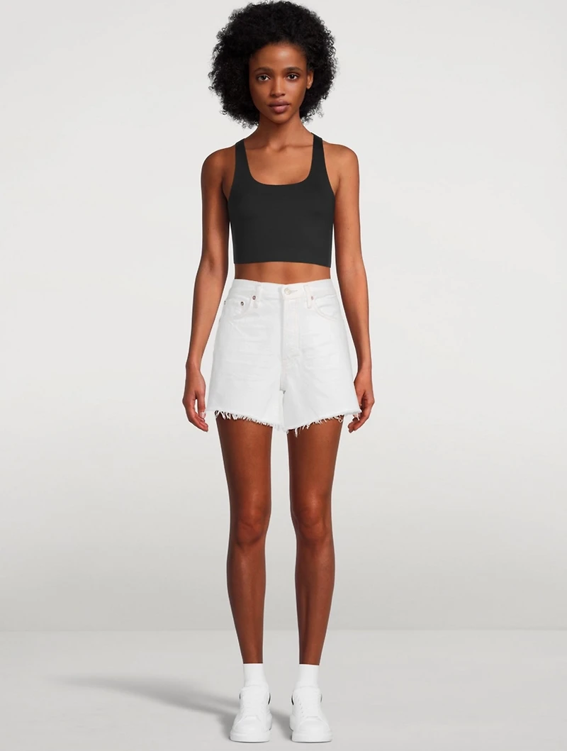 Parker Long Denim Shorts