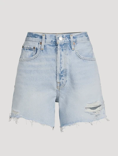Riley High-Waisted Denim Shorts