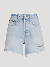 Riley High-Waisted Denim Shorts
