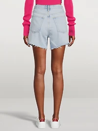 Riley High-Waisted Denim Shorts