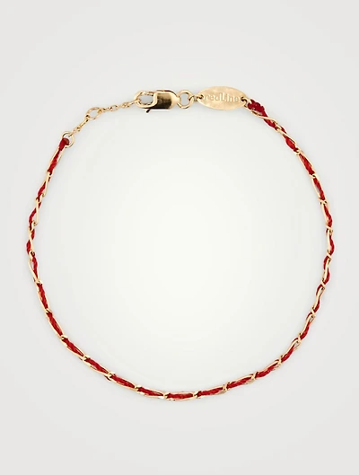 Entrelacet Minimaliste 18K Gold Thread Bracelet