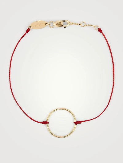 Mini Aura 18K Gold String Bracelet