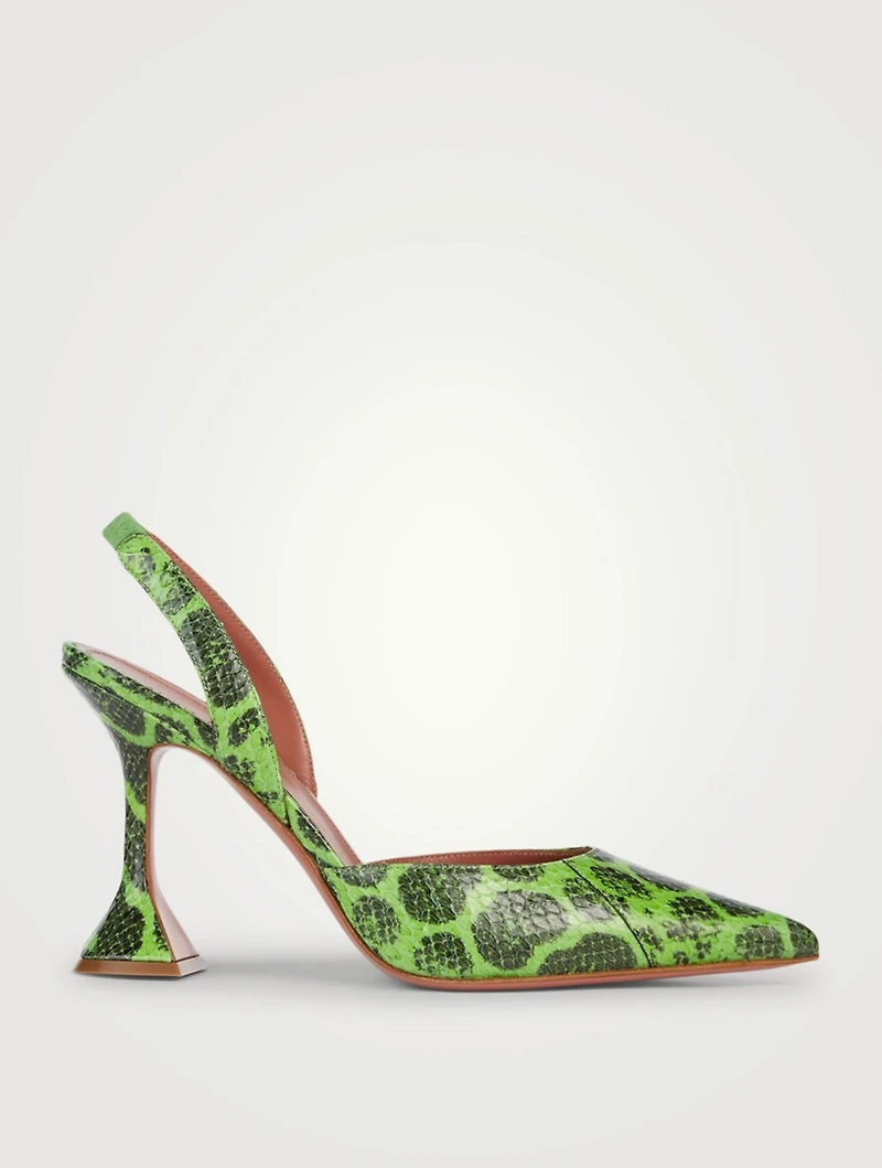Holli Snakeskin Slingback Pumps