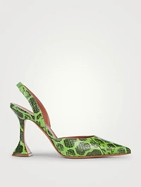 Holli Snakeskin Slingback Pumps