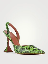 Holli Snakeskin Slingback Pumps