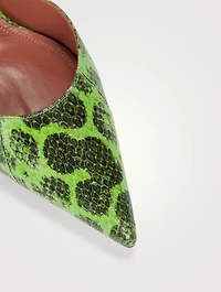 Holli Snakeskin Slingback Pumps