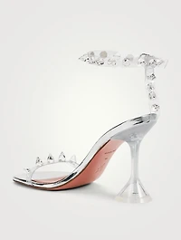 Julia Glass Clear PVC Heeled Sandals