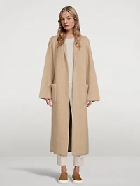 Ribbed Cashmere Sweater Coat