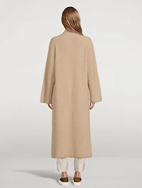 Ribbed Cashmere Sweater Coat